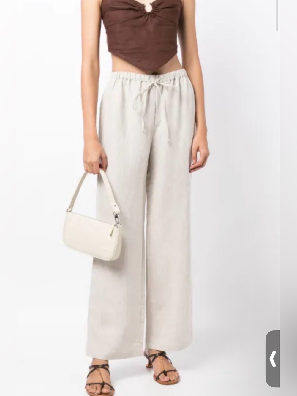 Reformation Olina straight-leg linen trousers